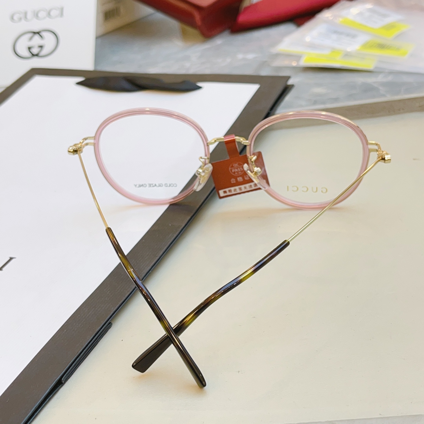 ，【GUCC*】古驰新款眼镜架👓 高版本✨，MODEL：GG1851OA，SIZE:50口19-150 