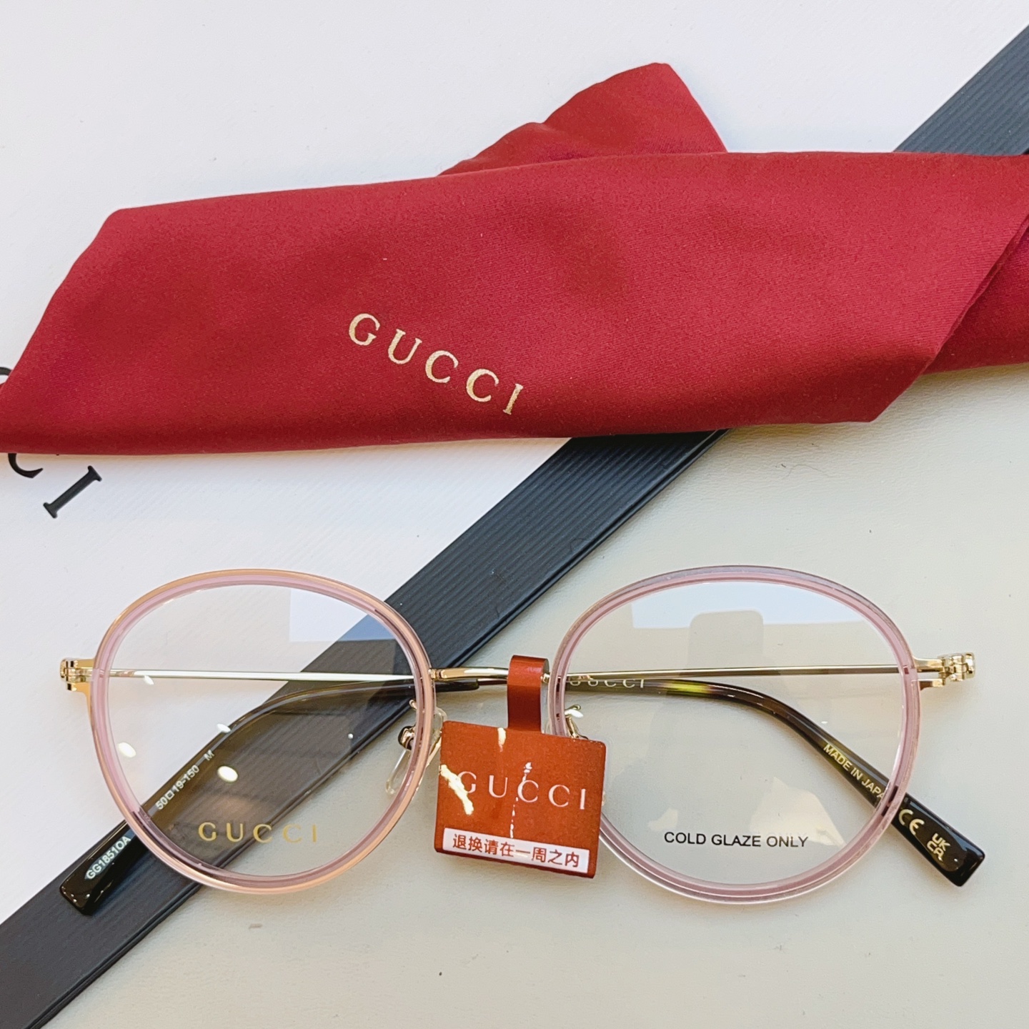 ，【GUCC*】古驰新款眼镜架👓 高版本✨，MODEL：GG1851OA，SIZE:50口19-150 