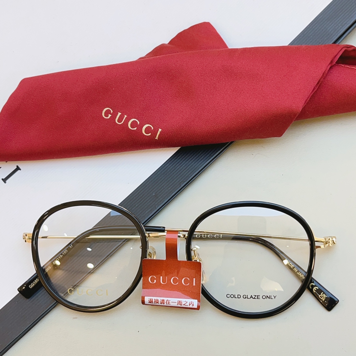 ，【GUCC*】古驰新款眼镜架👓 高版本✨，MODEL：GG1851OA，SIZE:50口19-150 