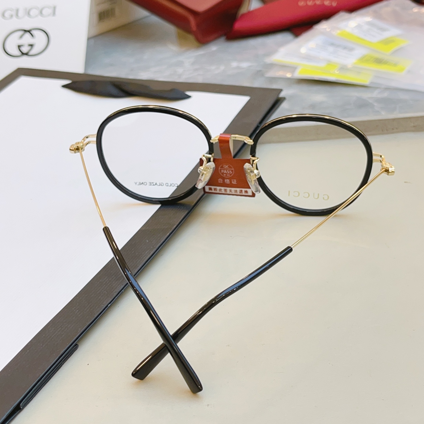 ，【GUCC*】古驰新款眼镜架👓 高版本✨，MODEL：GG1851OA，SIZE:50口19-150 