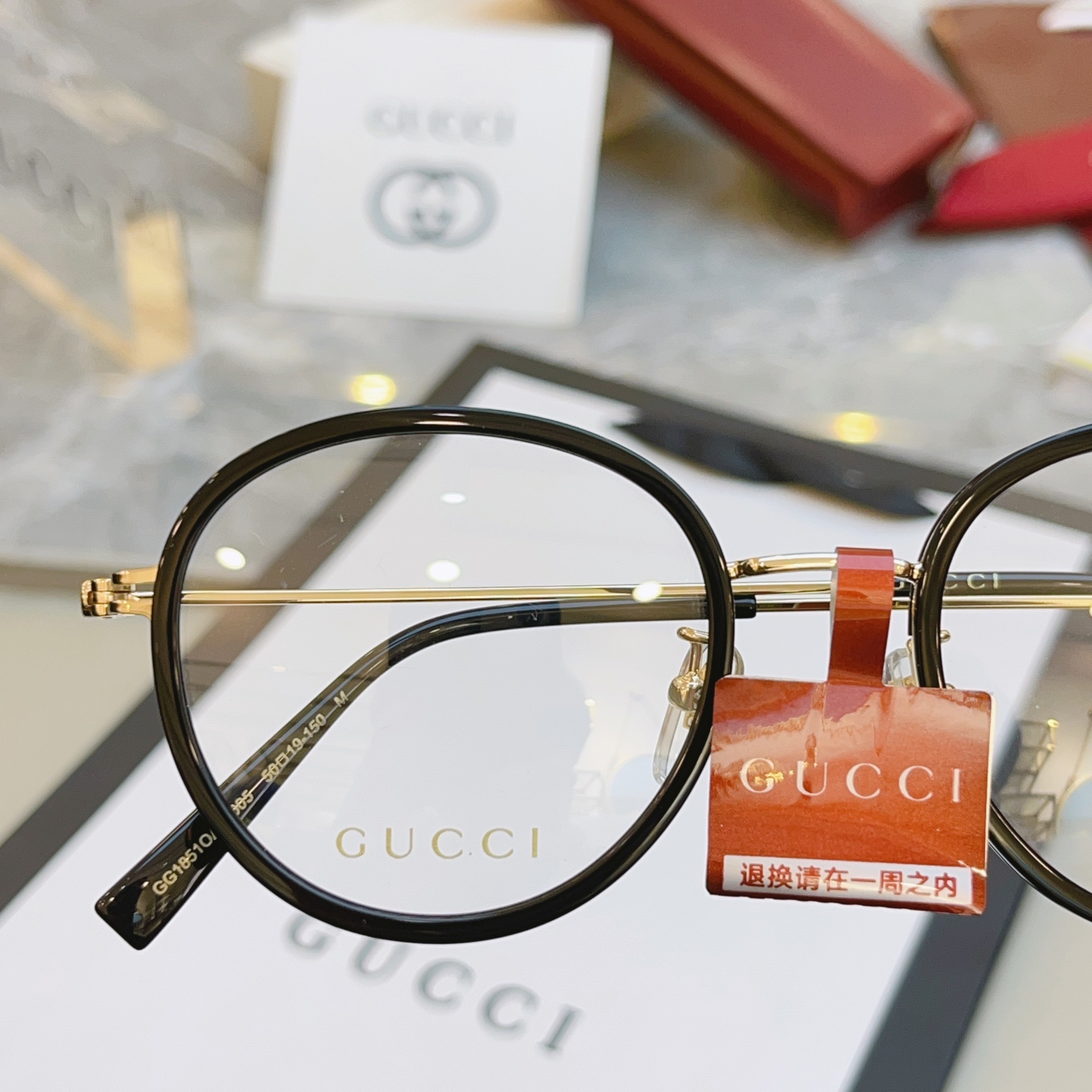 ，【GUCC*】古驰新款眼镜架👓 高版本✨，MODEL：GG1851OA，SIZE:50口19-150 