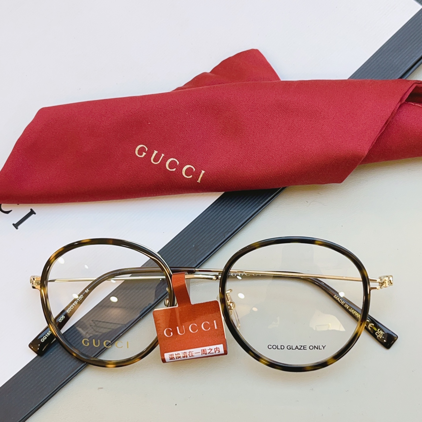 ，【GUCC*】古驰新款眼镜架👓 高版本✨，MODEL：GG1851OA，SIZE:50口19-150 