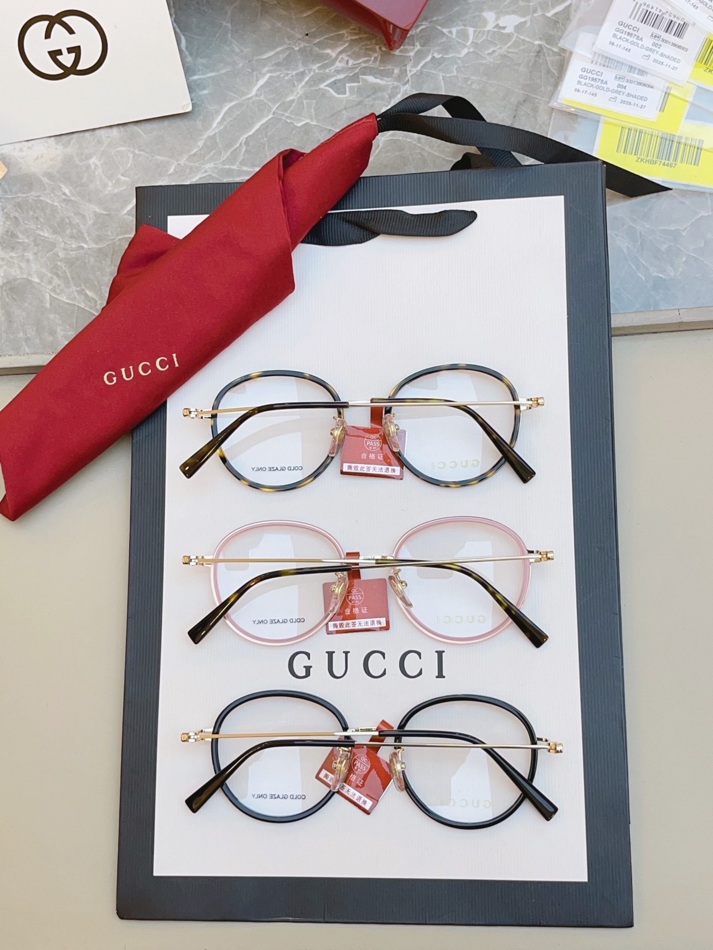 ，【GUCC*】古驰新款眼镜架👓 高版本✨，MODEL：GG1851OA，SIZE:50口19-150 