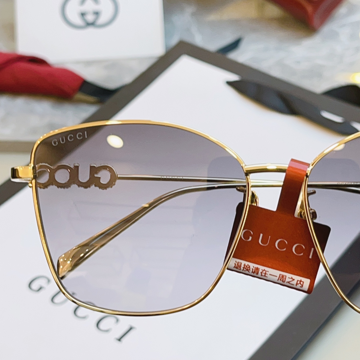 ，【GUCC*】古驰新款太阳镜🕶️ 高版本✨，MODEL：GG1914SA，SIZE:60口15-145