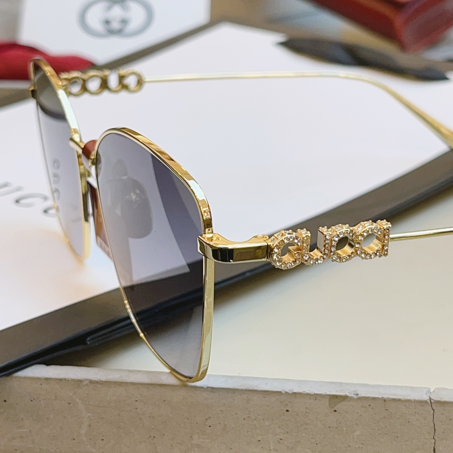 ，【GUCC*】古驰新款太阳镜🕶️ 高版本✨，MODEL：GG1914SA，SIZE:60口15-145