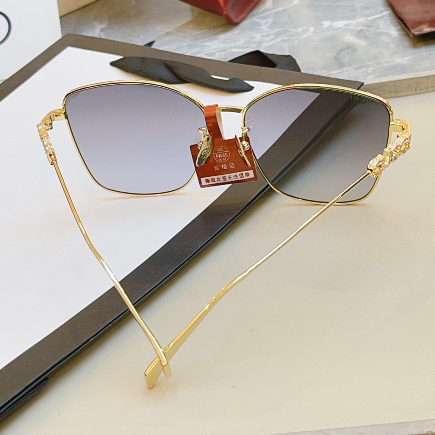 ，【GUCC*】古驰新款太阳镜🕶️ 高版本✨，MODEL：GG1914SA，SIZE:60口15-145