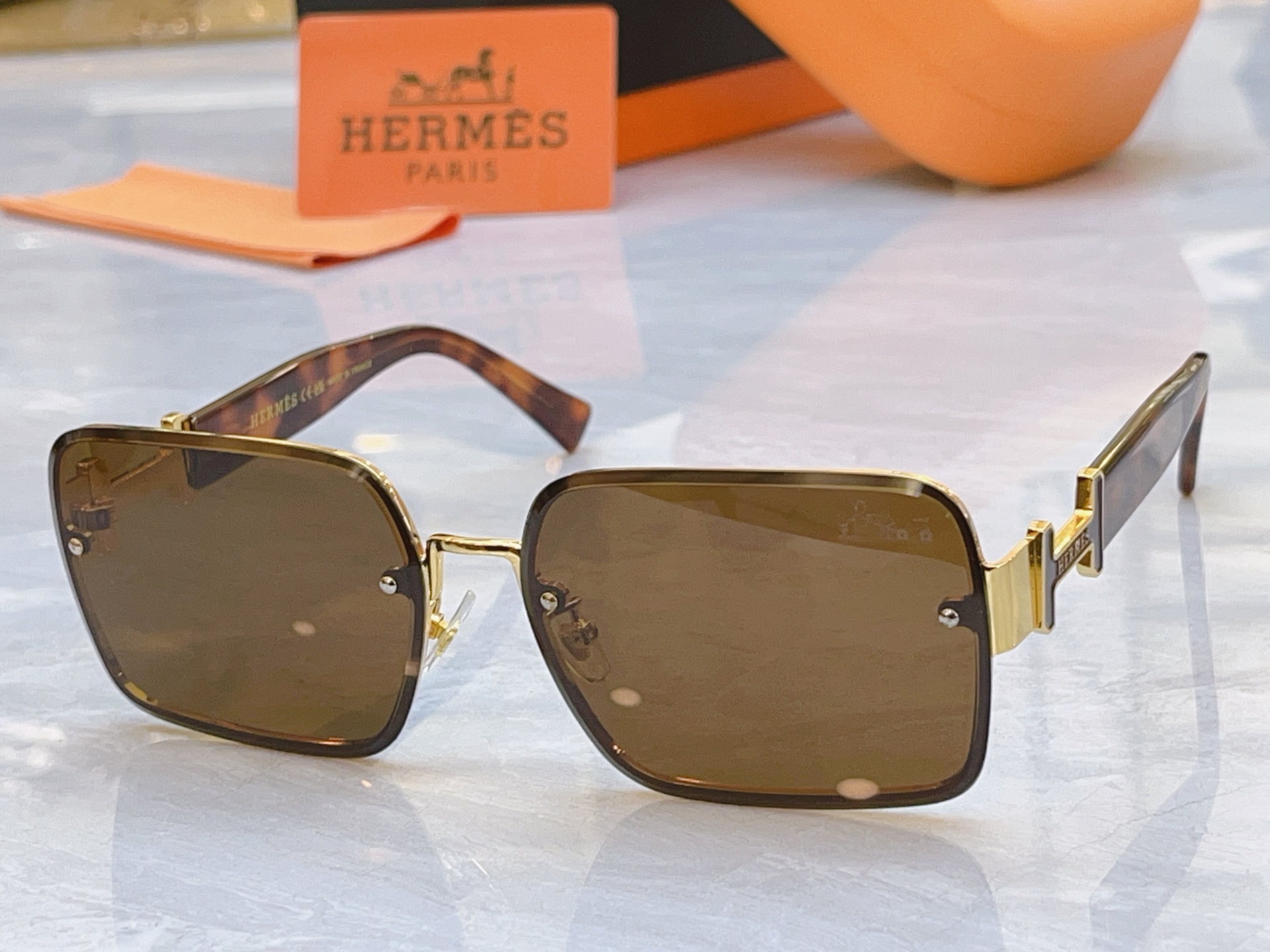 ，【HERME*】爱马*仕新款太阳镜🕶️，MODEL：9715，SIZE：62口16-143