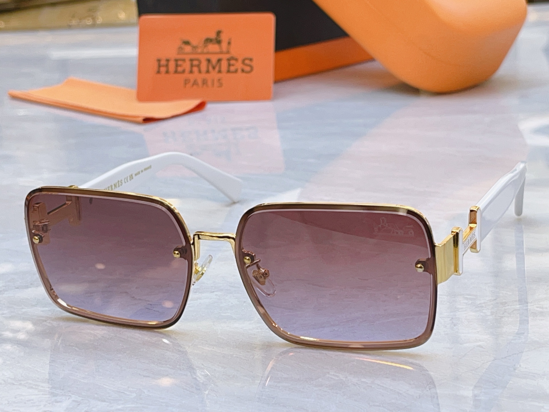 ，【HERME*】爱马*仕新款太阳镜🕶️，MODEL：9715，SIZE：62口16-143