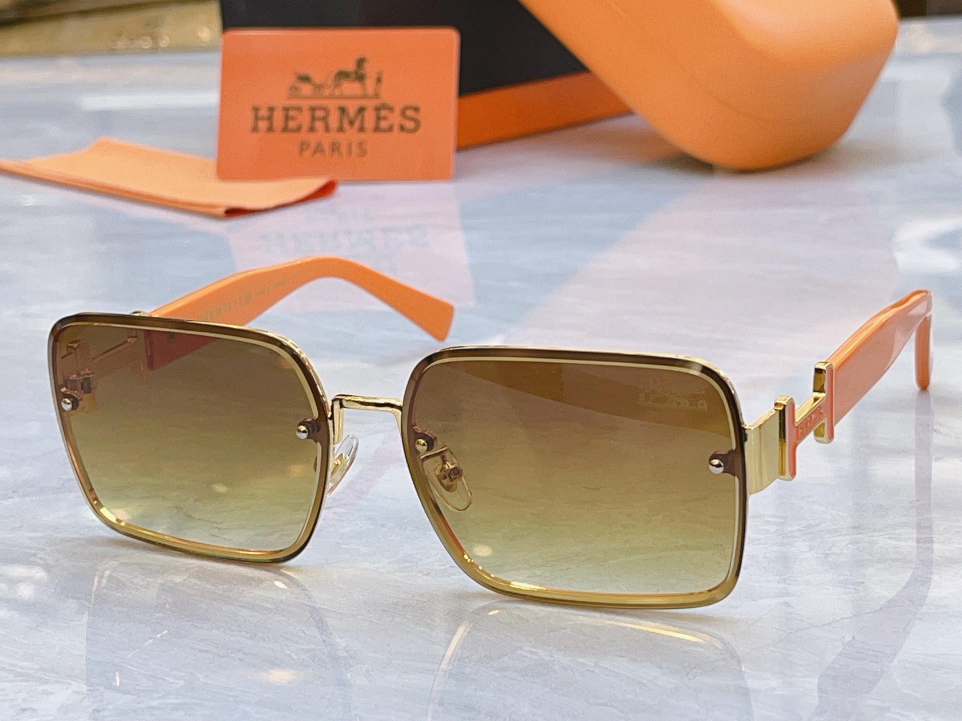 ，【HERME*】爱马*仕新款太阳镜🕶️，MODEL：9715，SIZE：62口16-143