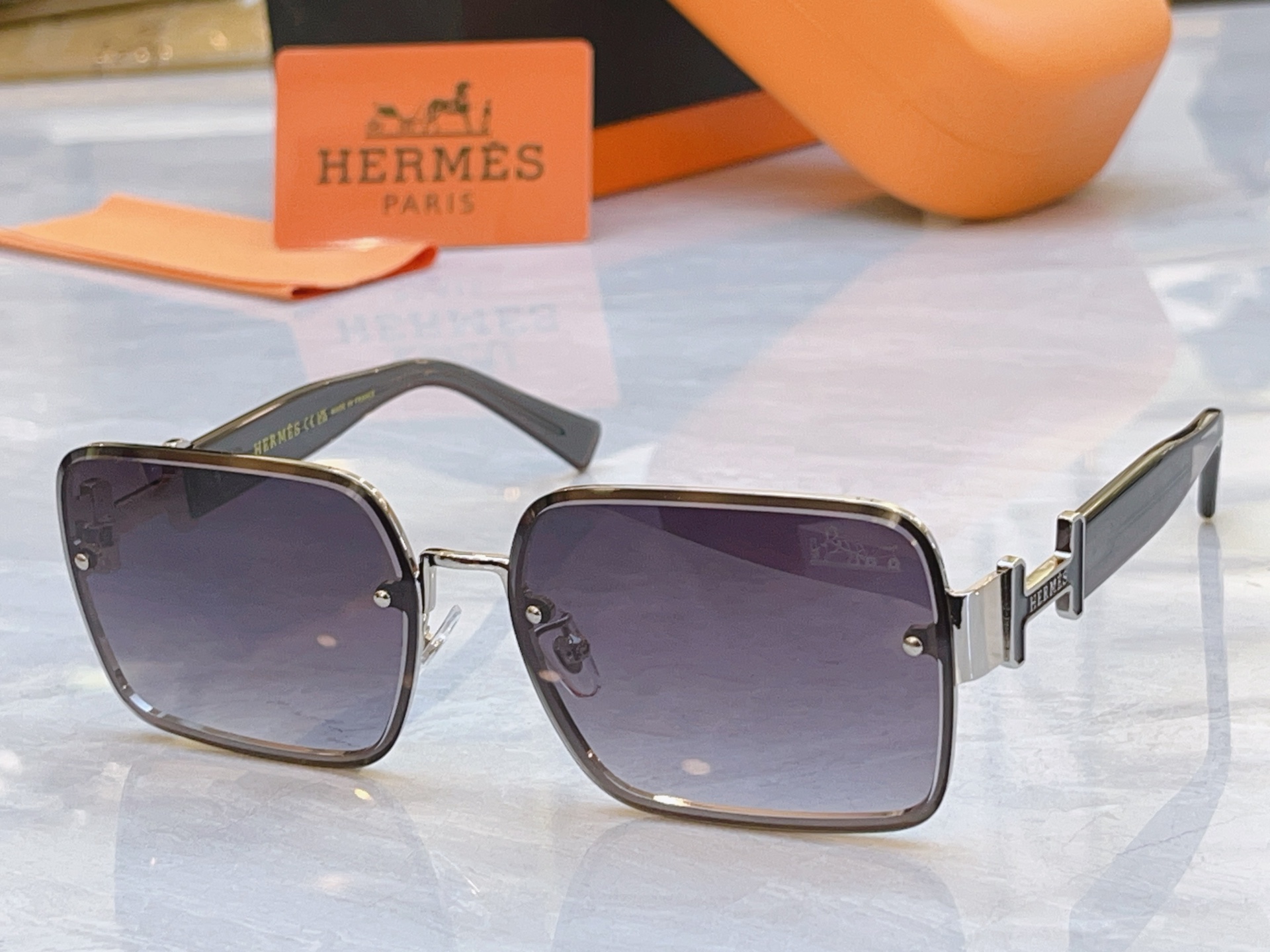 ，【HERME*】爱马*仕新款太阳镜🕶️，MODEL：9715，SIZE：62口16-143