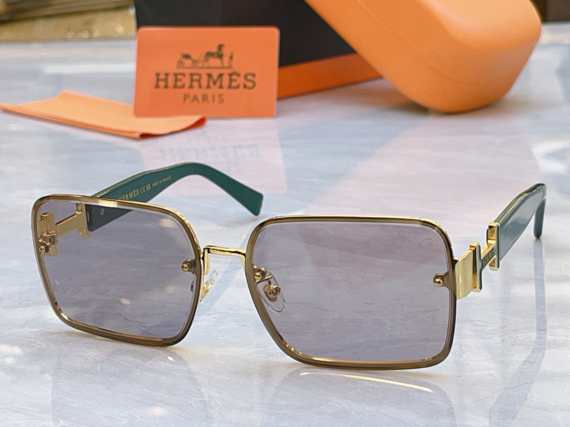 ，【HERME*】爱马*仕新款太阳镜🕶️，MODEL：9715，SIZE：62口16-143
