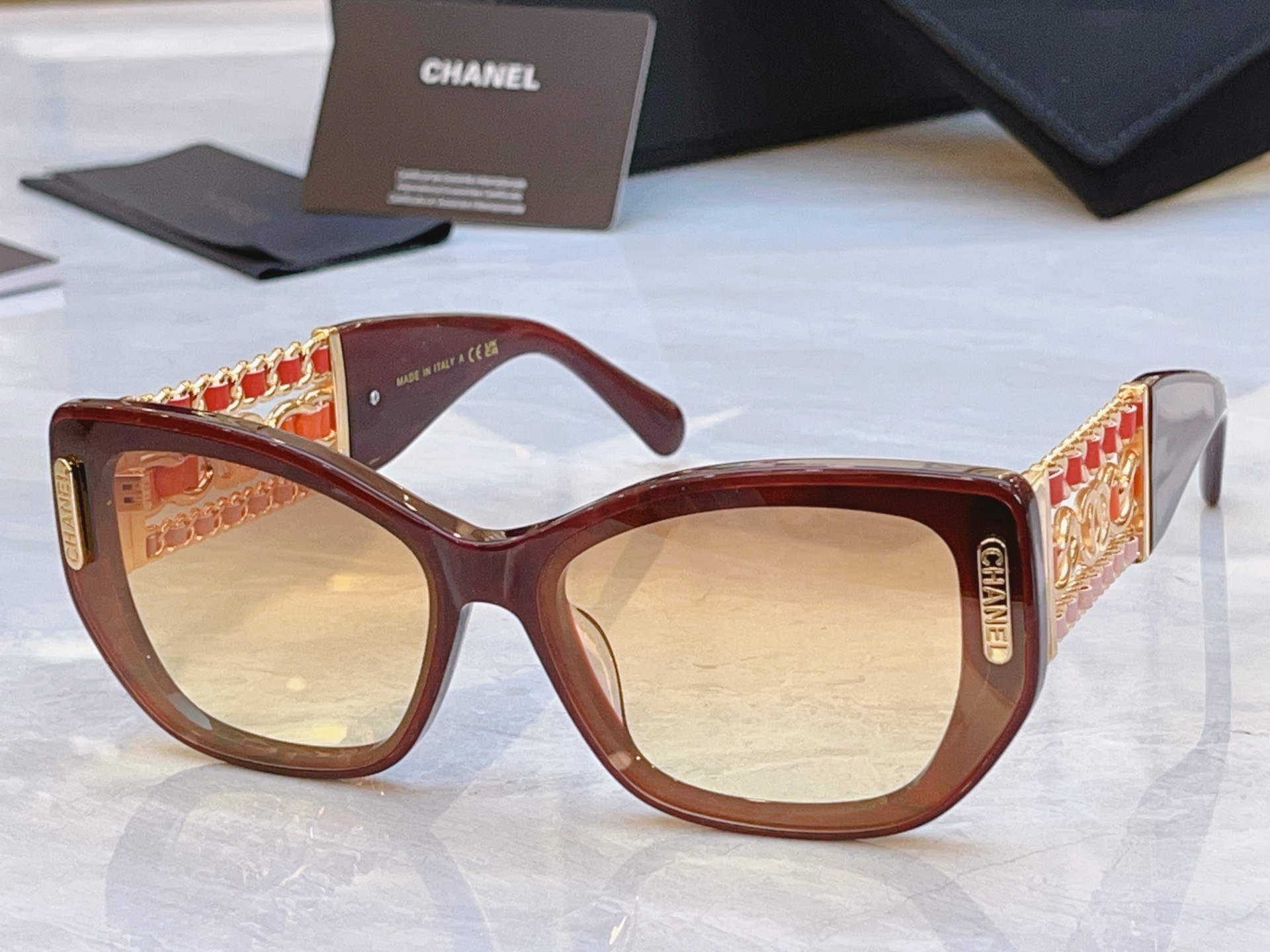 ，【CHANE*】香奈儿新款太阳镜，MODEL：CH1916Q，SIZE：54口19-145