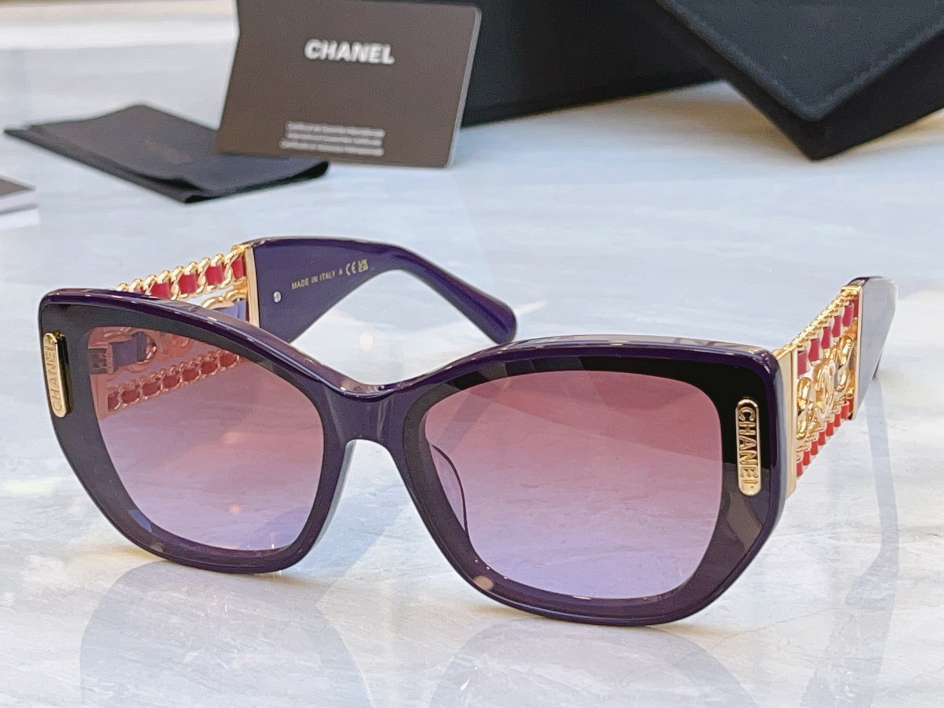 ，【CHANE*】香奈儿新款太阳镜，MODEL：CH1916Q，SIZE：54口19-145