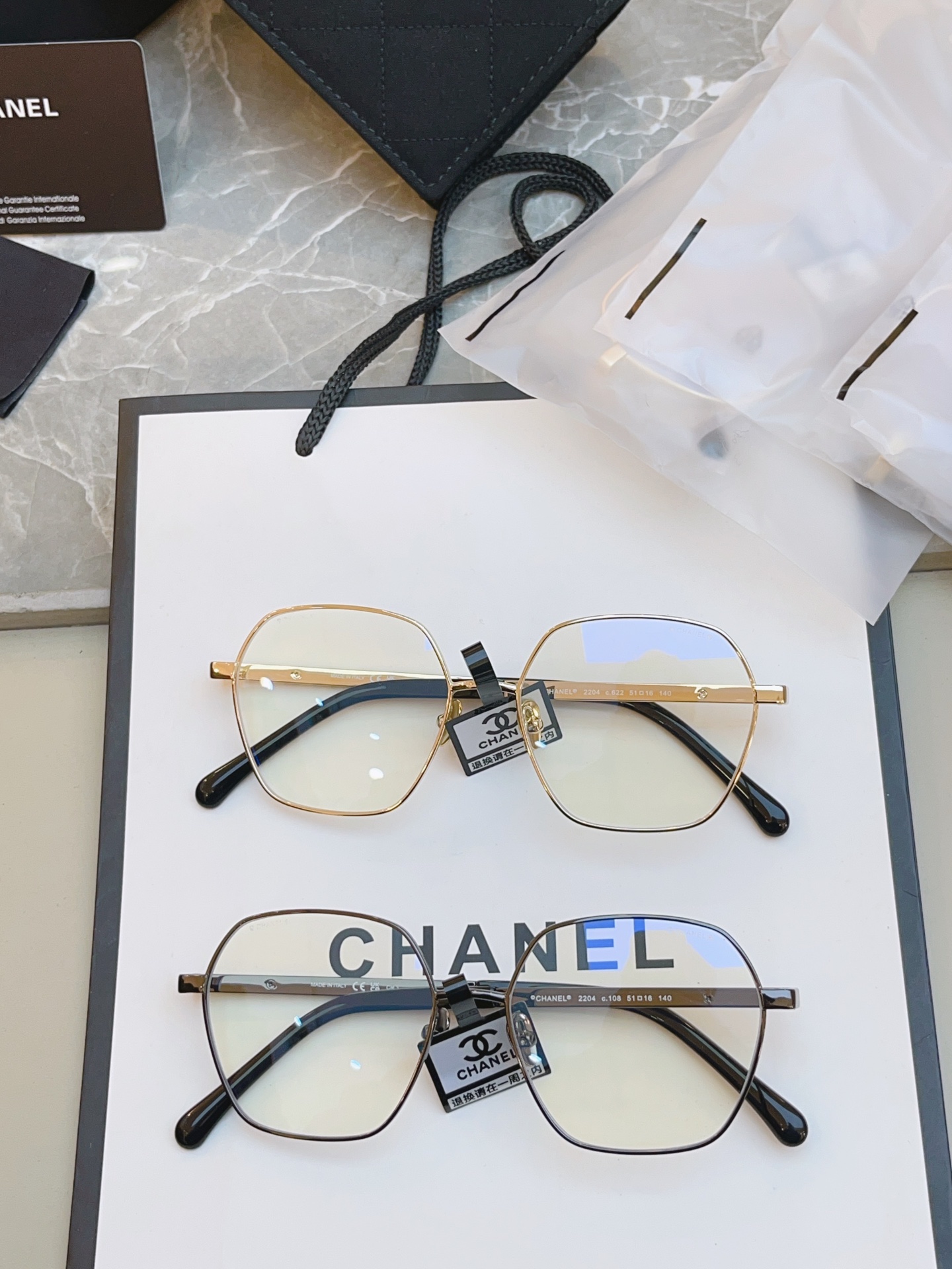 ，【CHANE*】香奈*儿新款光学架 高版本✨，MODEL：2204，SIZE：51口16-140