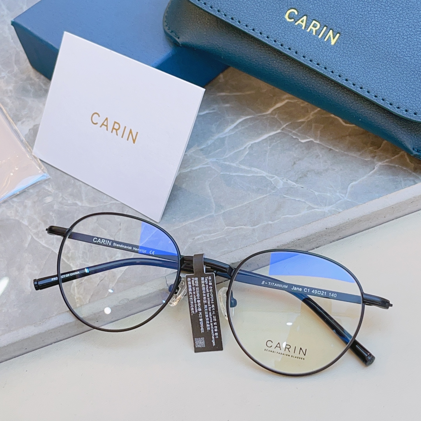 【CARI*】卡*琳新款眼镜架 钛✨，MODEL:Jane，SIZE：49口21-140