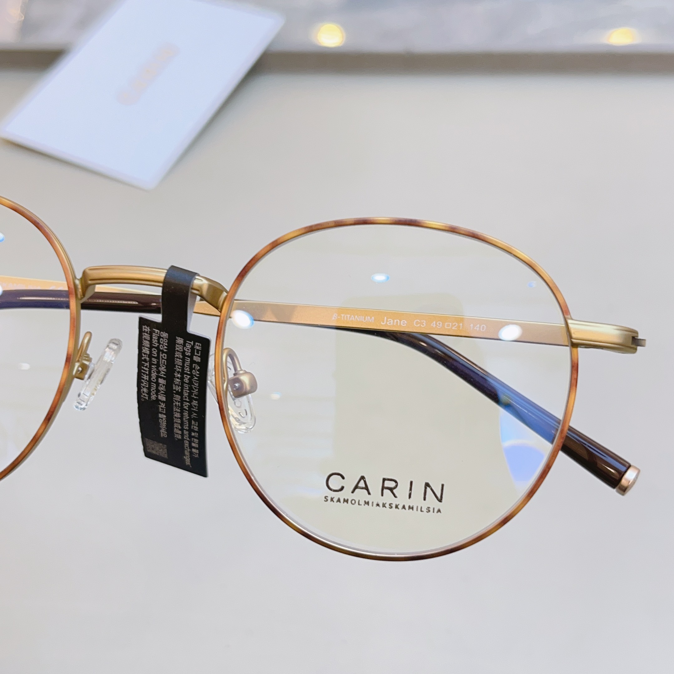 【CARI*】卡*琳新款眼镜架 钛✨，MODEL:Jane，SIZE：49口21-140