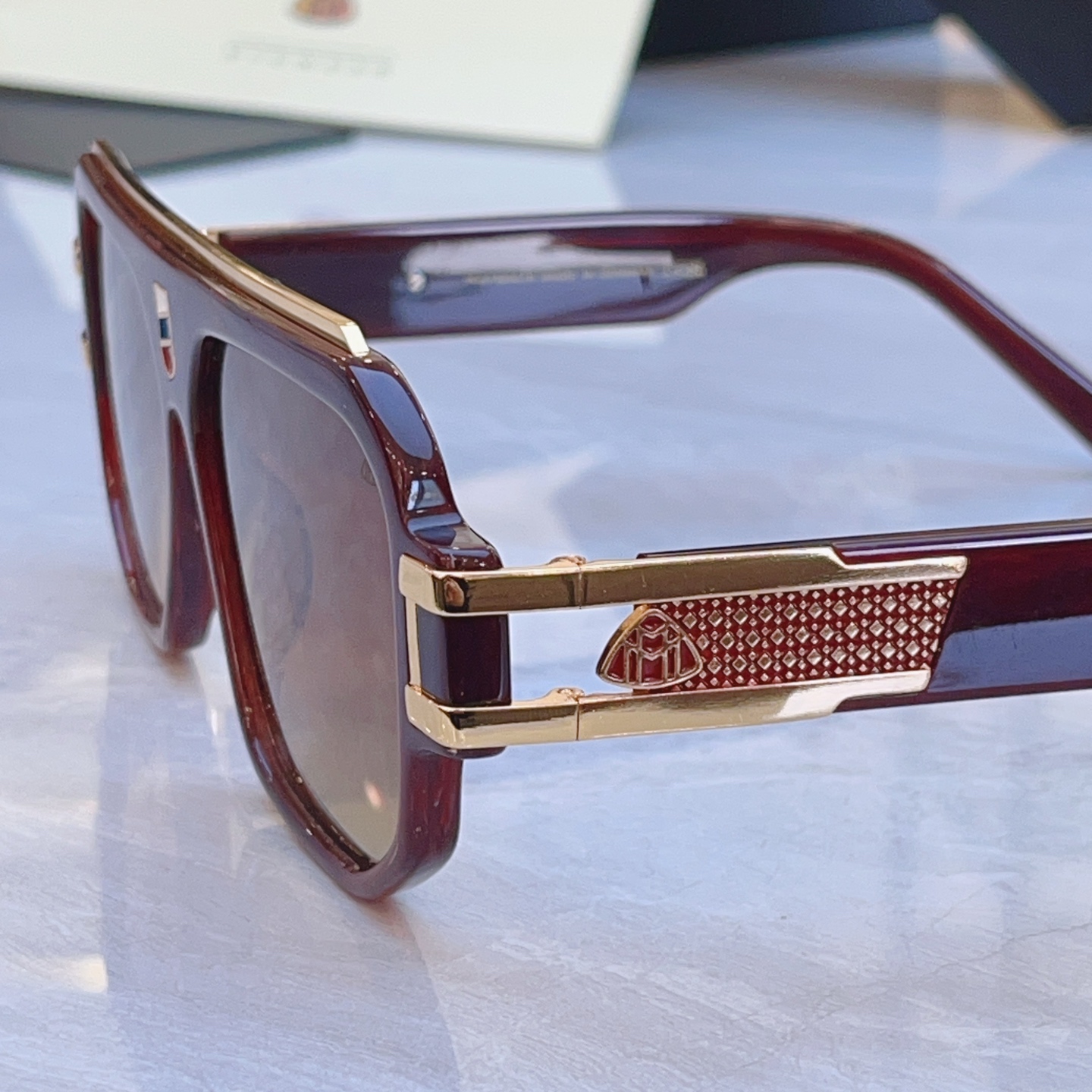 ，【MAYBAC*】迈巴*赫新款太阳镜，MODEL: KR/J-DB Z157，SIZE：56口13-1