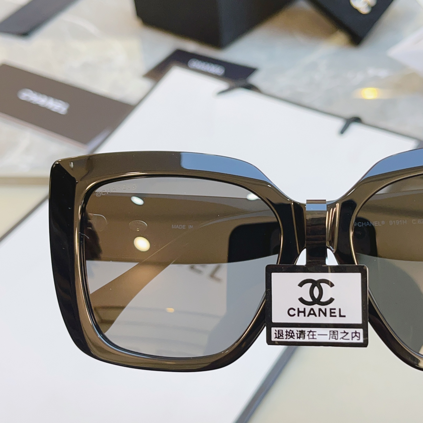 ，【CHANE*】香奈儿新款太阳镜，MODEL：9191H，SIZE：53口17-140 S