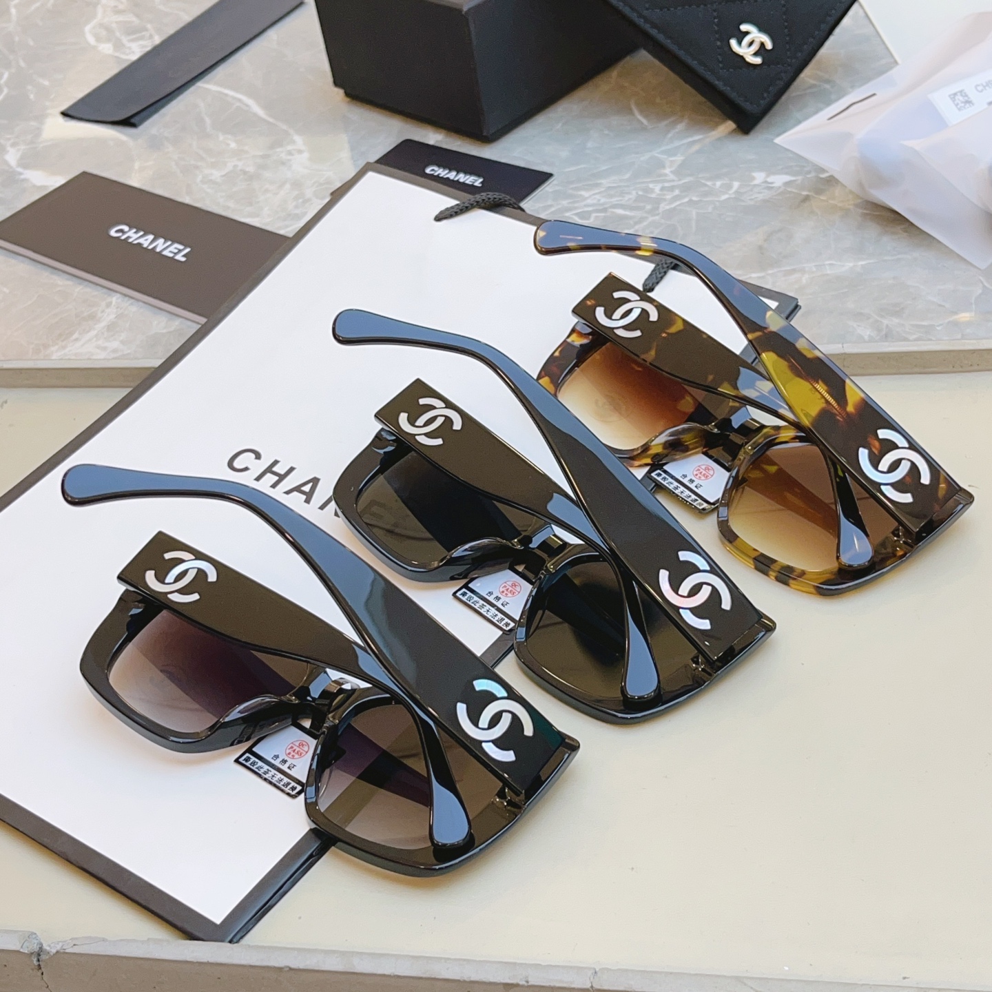 ，【CHANE*】香奈儿新款太阳镜，MODEL：9191H，SIZE：53口17-140 S