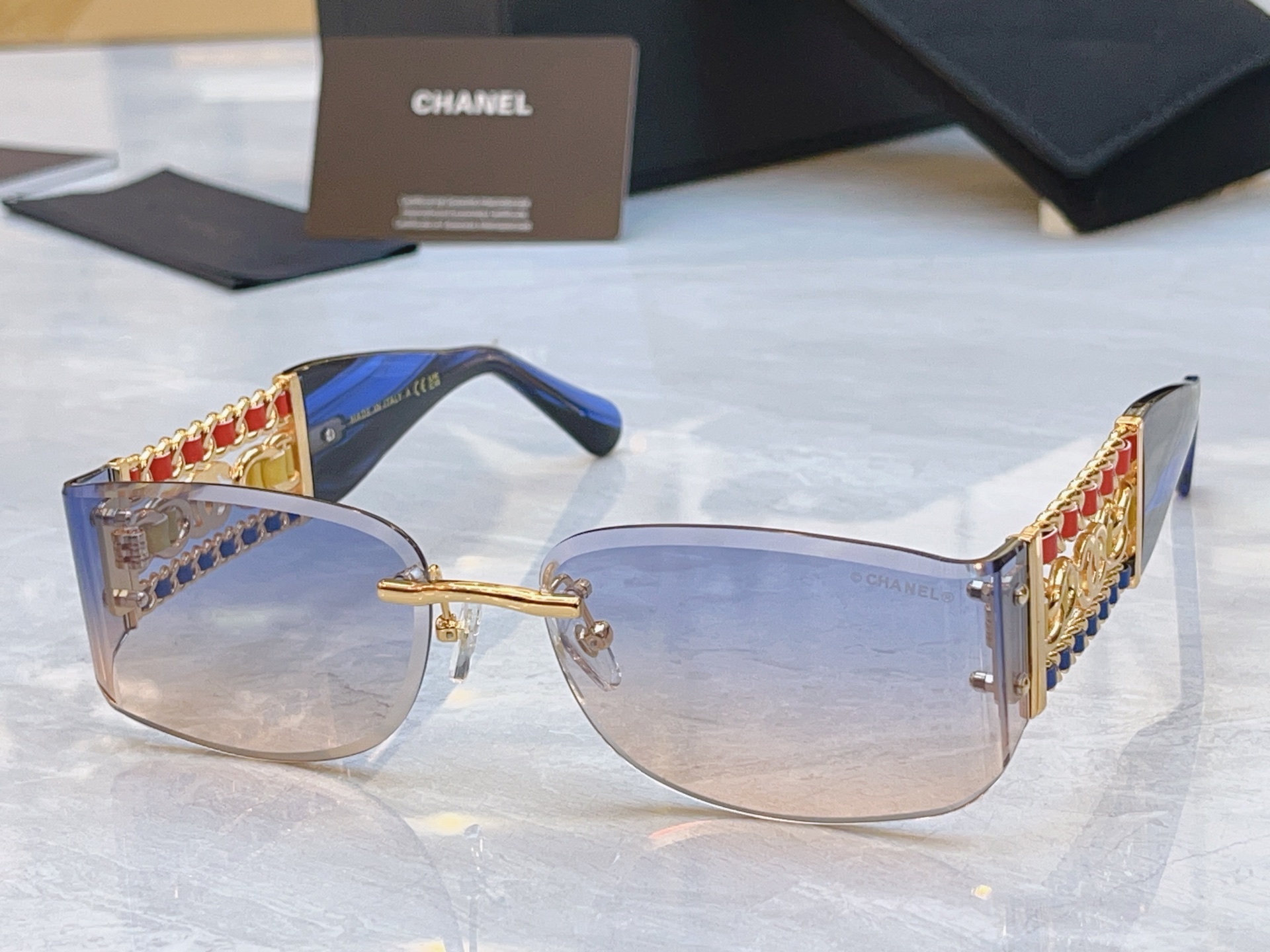，【CHANE*】香奈儿新款太阳镜，MODEL：CH1917，SIZE：63口17-145