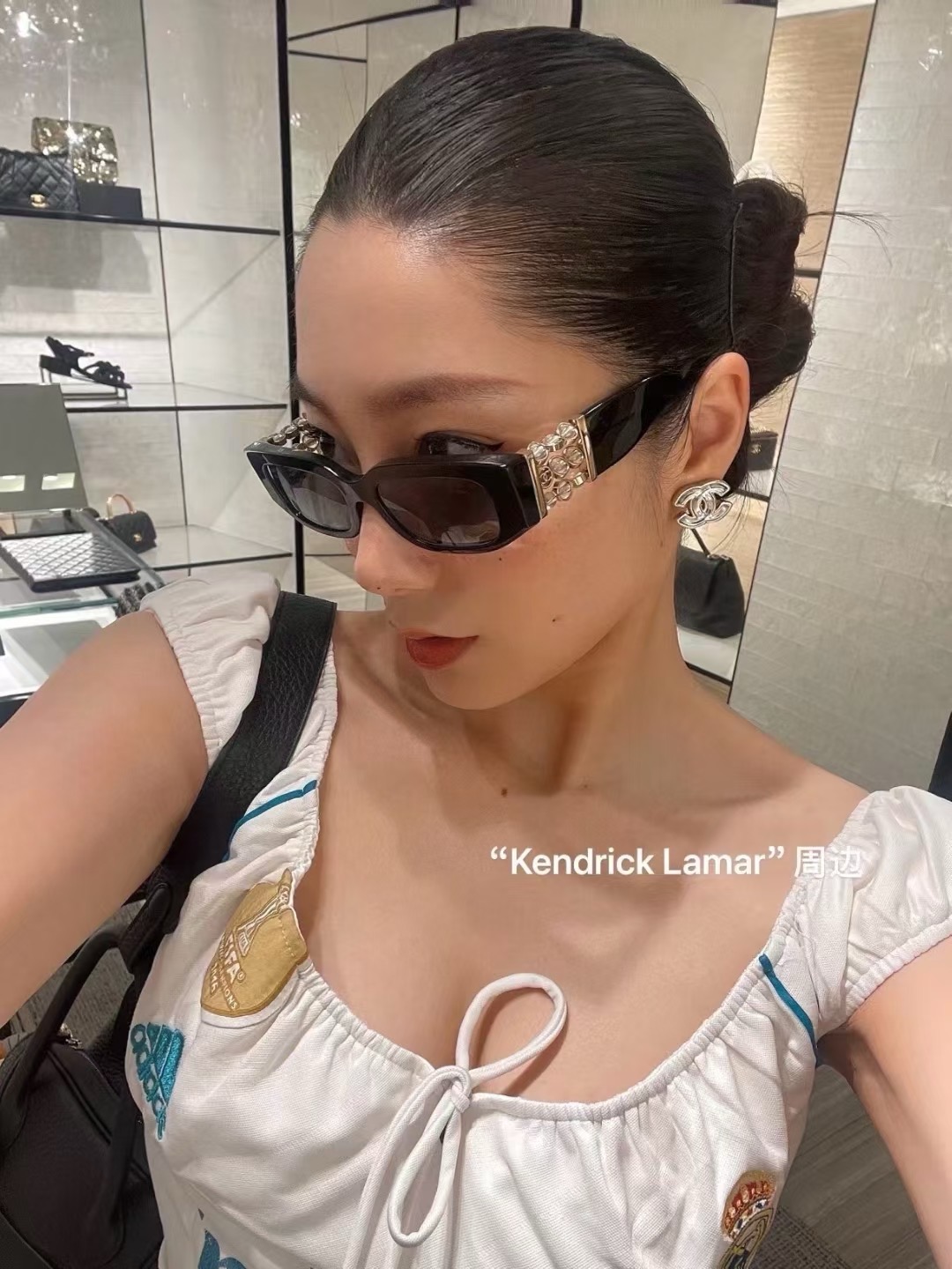 ，【CHANE*】香奈儿新款太阳镜 高品质✨，MODEL：5544-A，SIZE：53口17-140