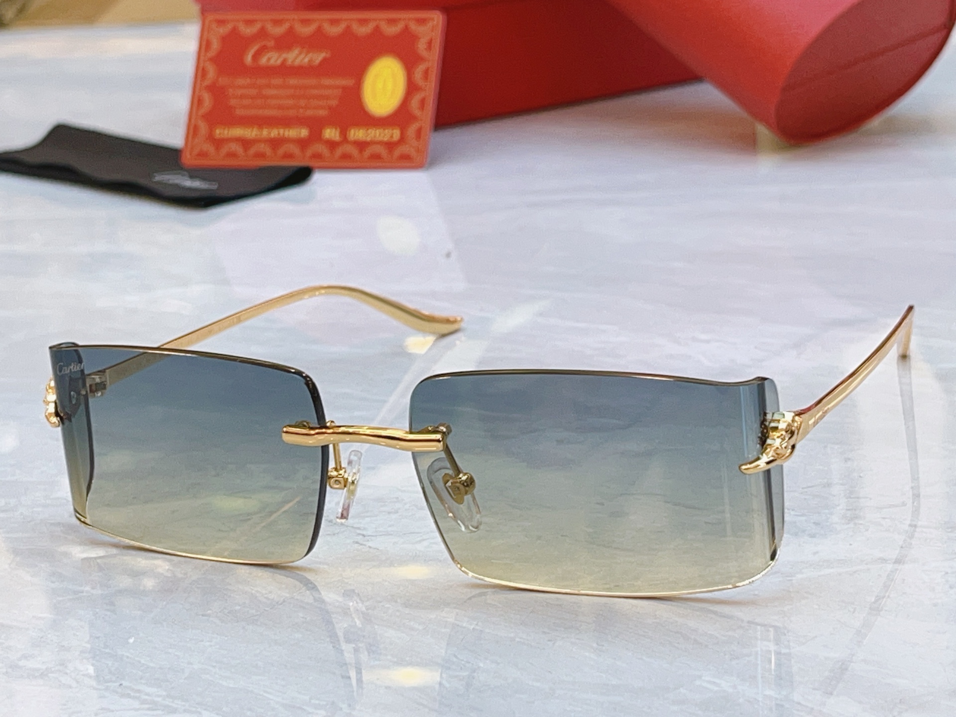 ，【CARTIE*】卡地*亚新款太阳镜，Mod:CT0238O，Size:60口17-135