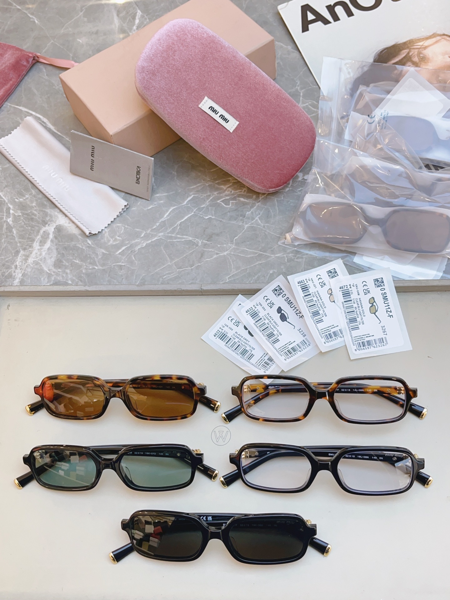 ，【MIUMI*】缪*缪新款太阳镜🕶️ 高版本✨，Mod：SMU 11Z-F，SIZE:52口15-140