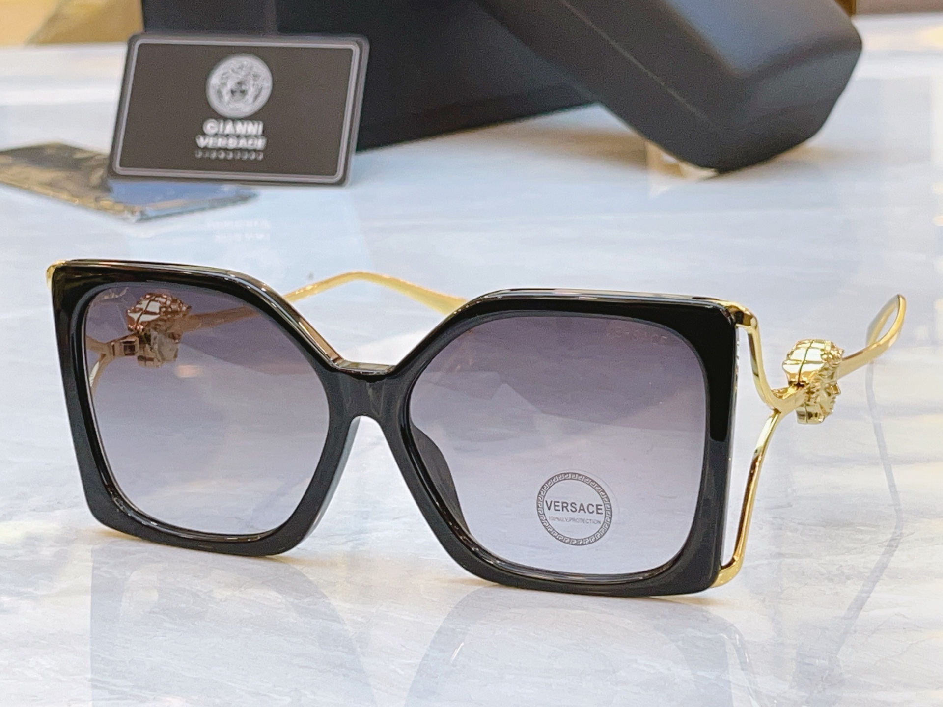 ，【VERSAC*】范思*哲新款太阳镜，MODEL：VE 4502U，SIZE：55口16-145