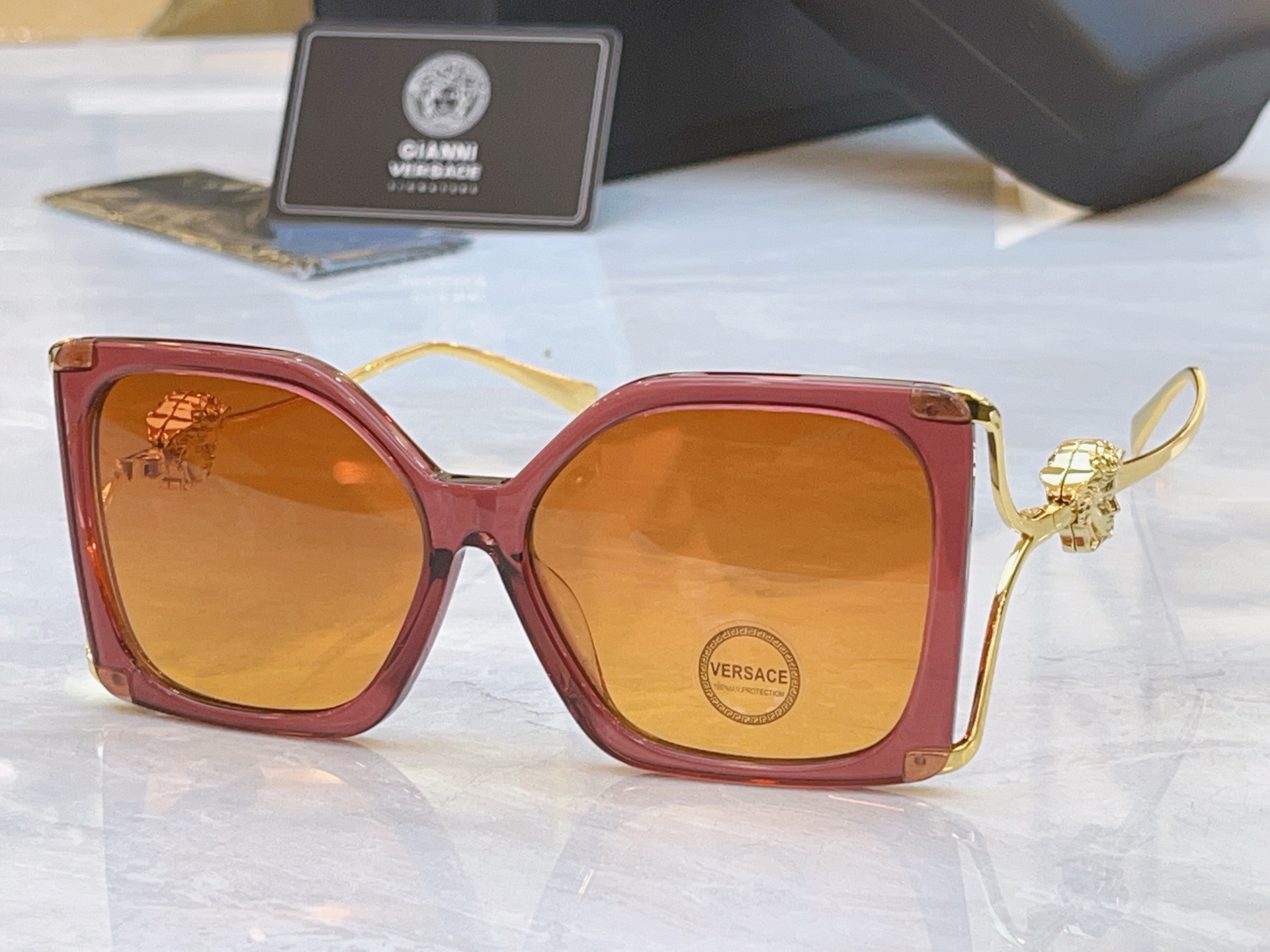 ，【VERSAC*】范思*哲新款太阳镜，MODEL：VE 4502U，SIZE：55口16-145