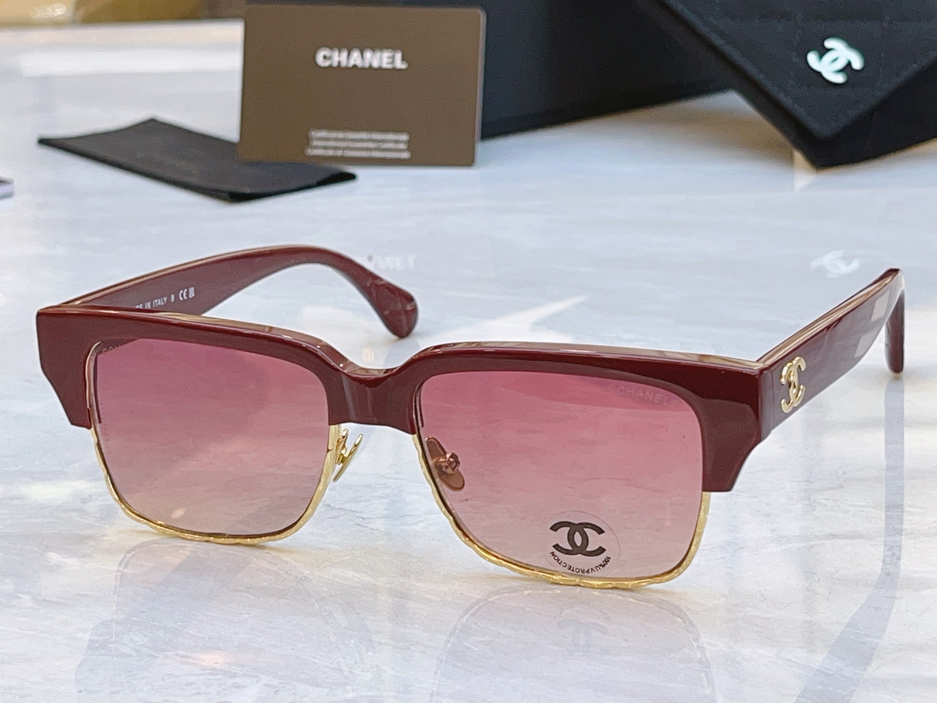 ，【CHANE*】香奈儿新款太阳镜，MODEL：5558，SIZE：53口18-145