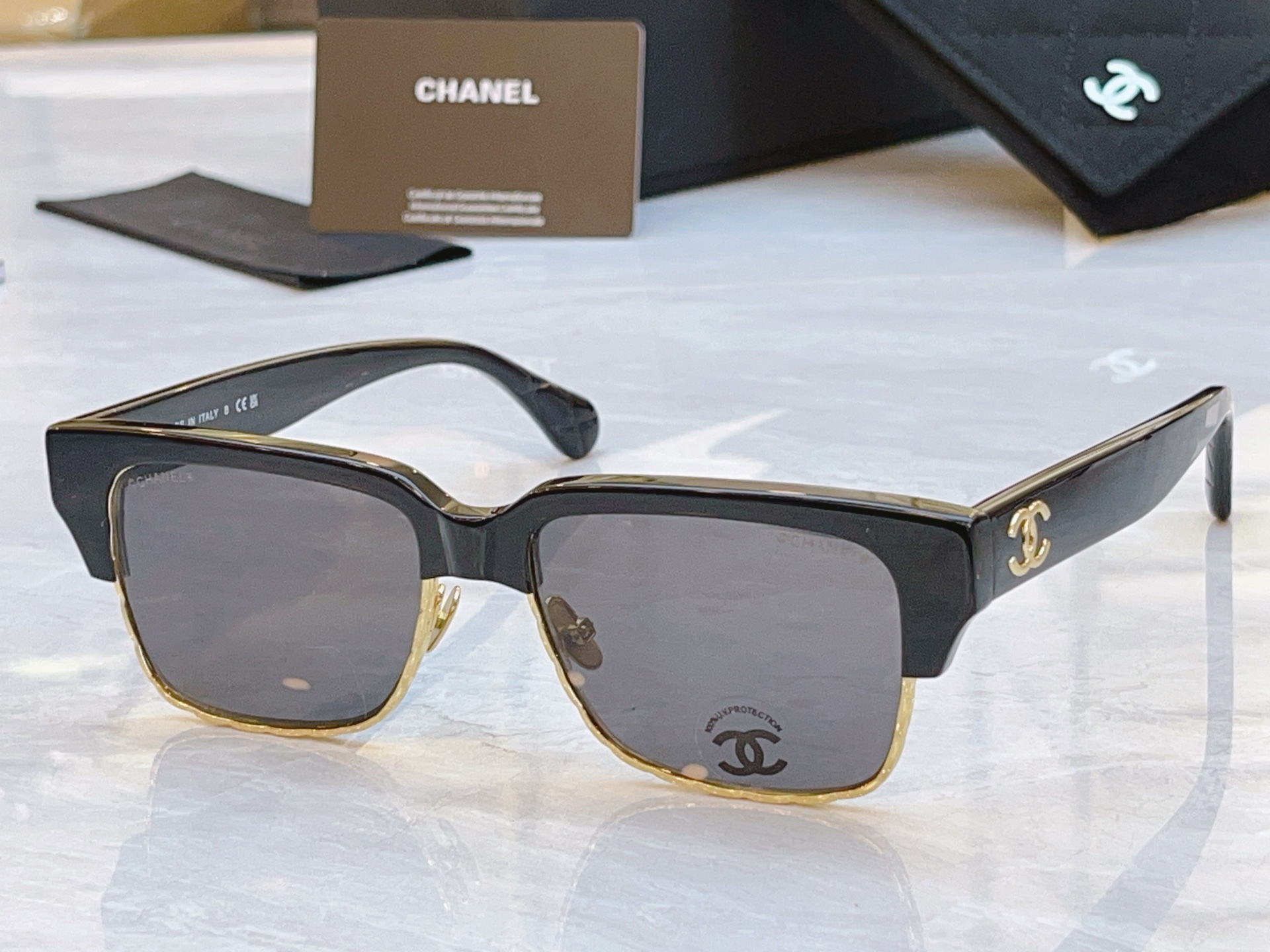 ，【CHANE*】香奈儿新款太阳镜，MODEL：5558，SIZE：53口18-145