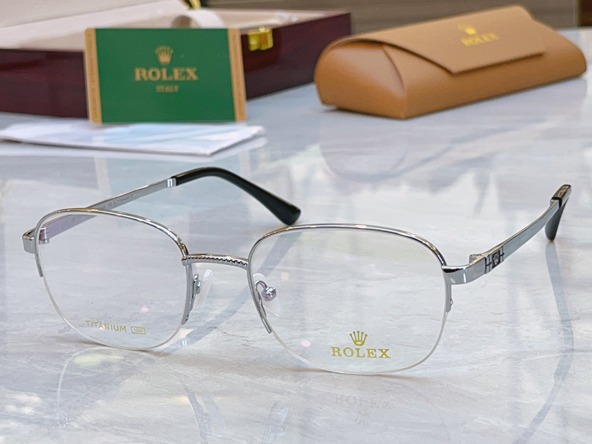 ，【ROLE*】 劳力*士新款眼镜架，钛架 MODEL：SS1158，SIZE：55口20-145