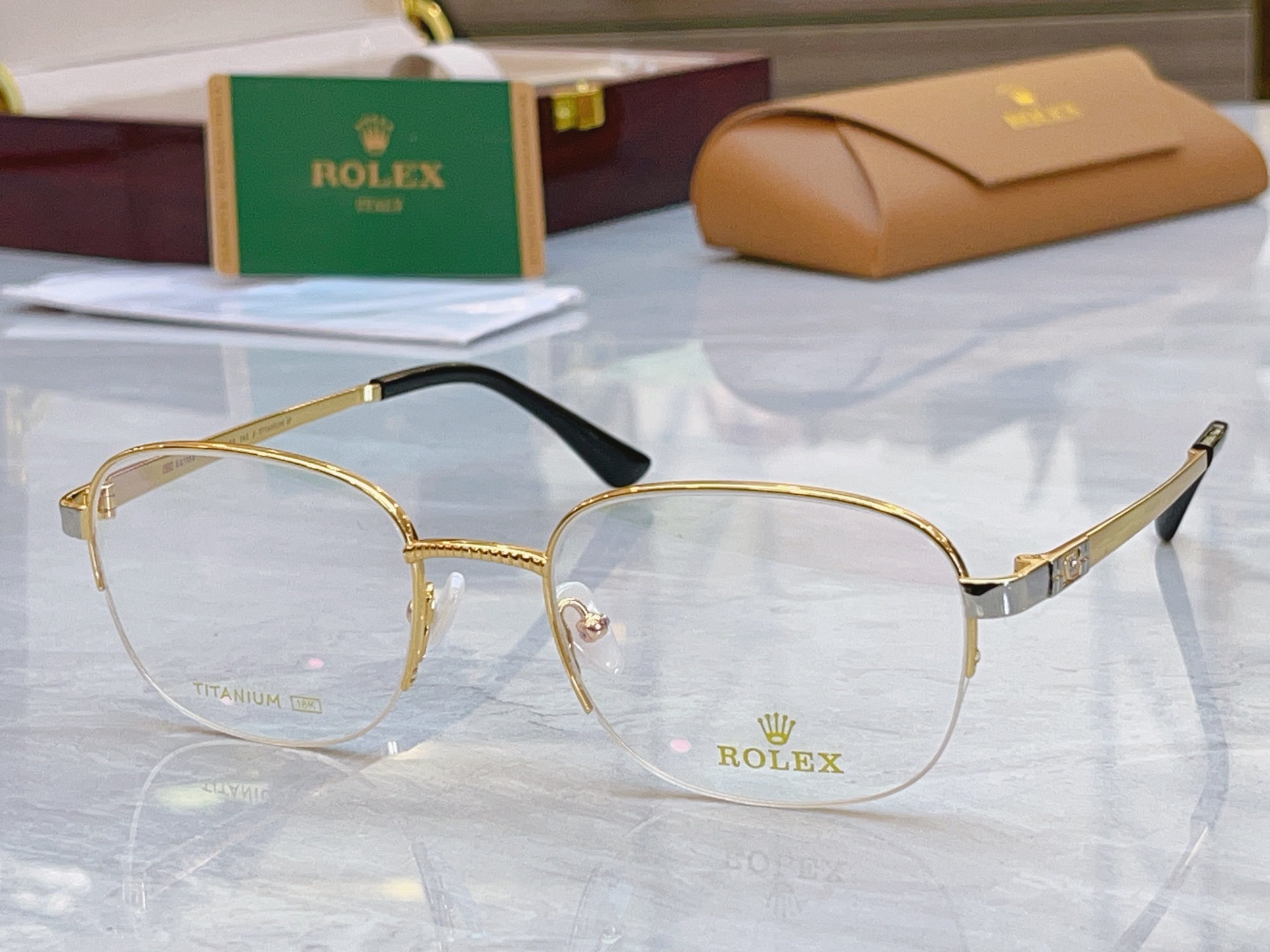 ，【ROLE*】 劳力*士新款眼镜架，钛架 MODEL：SS1158，SIZE：55口20-145