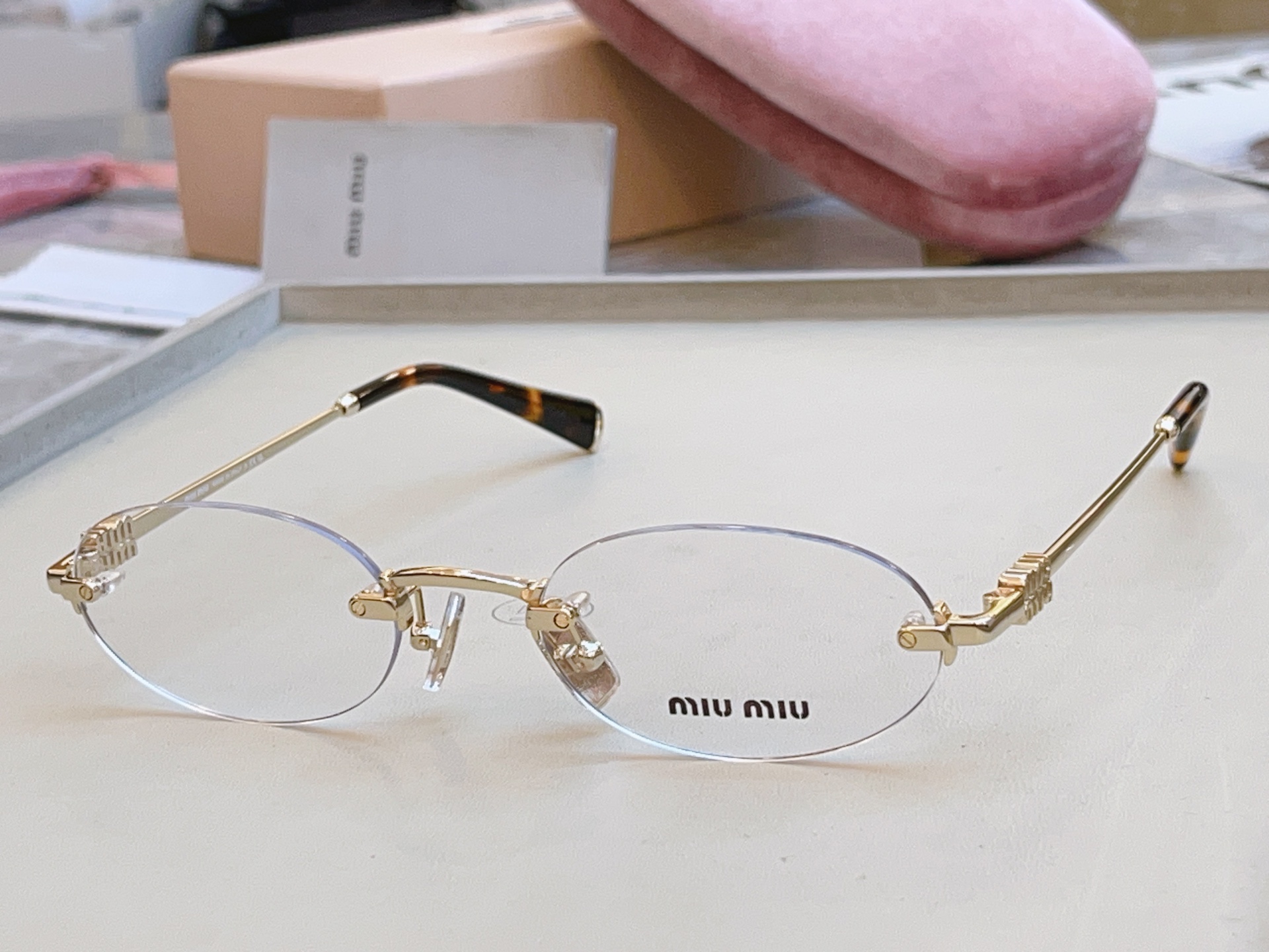 ，【MIUMI*】缪*缪新款眼镜架，Mod: SMU 53W 高版本✨，SIZE:53口20-140