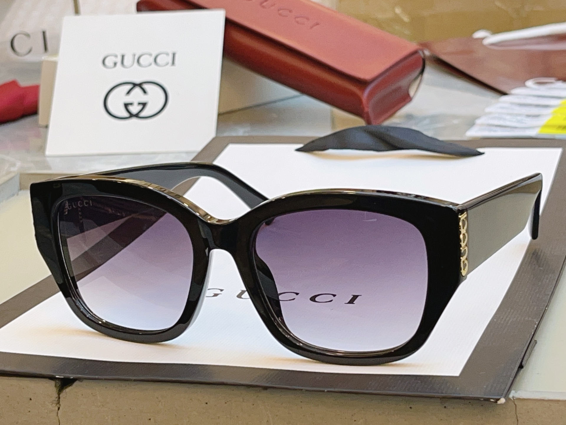 ，【GUCC*】古*驰新款太阳镜 高版本✨，MODEL：GG2043SA，SIZE：55口19-145