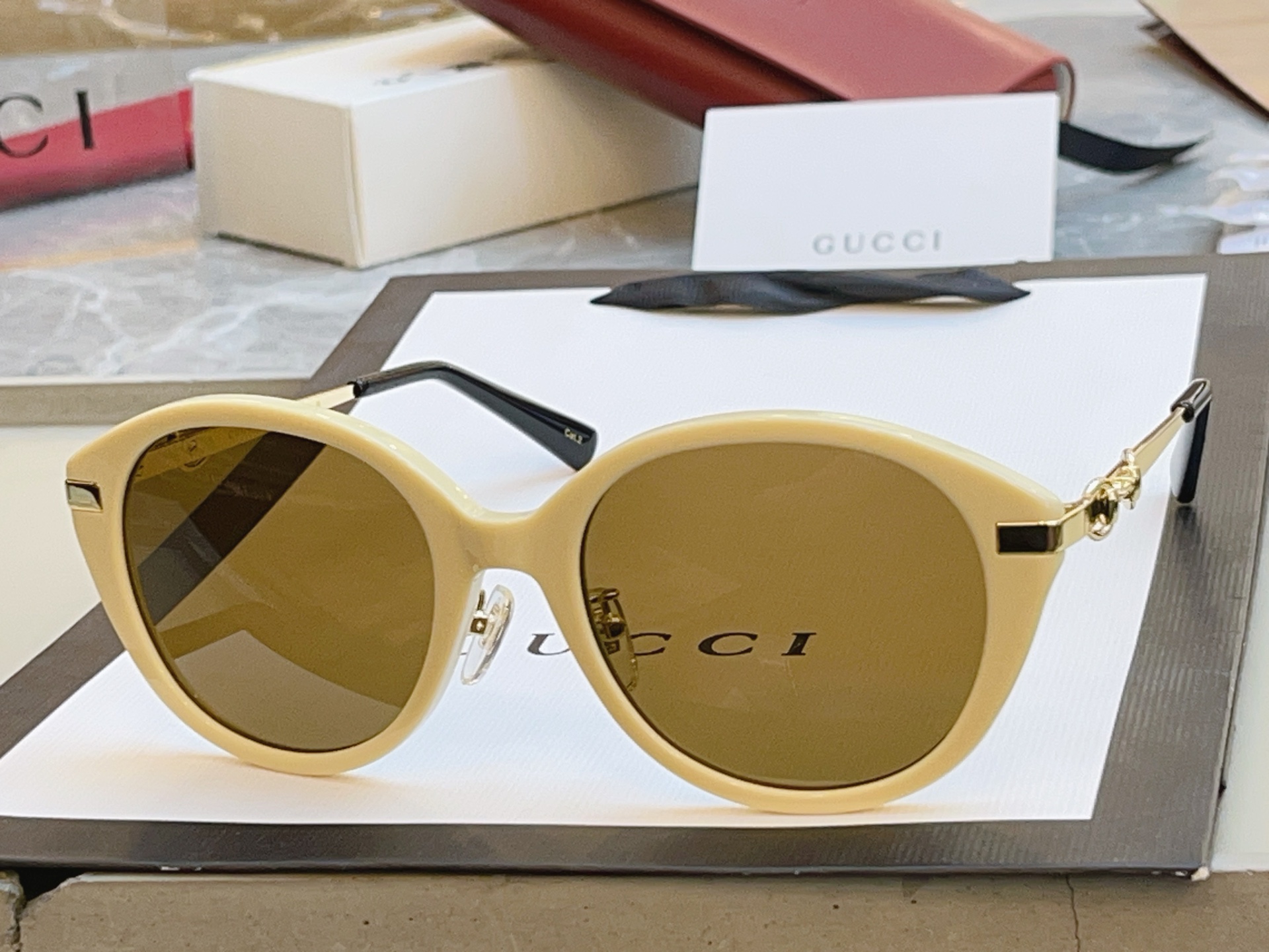 ，【GUCC*】古*驰新款太阳镜 高版本✨，MODEL：GG2056SA，SIZE：56口20-145