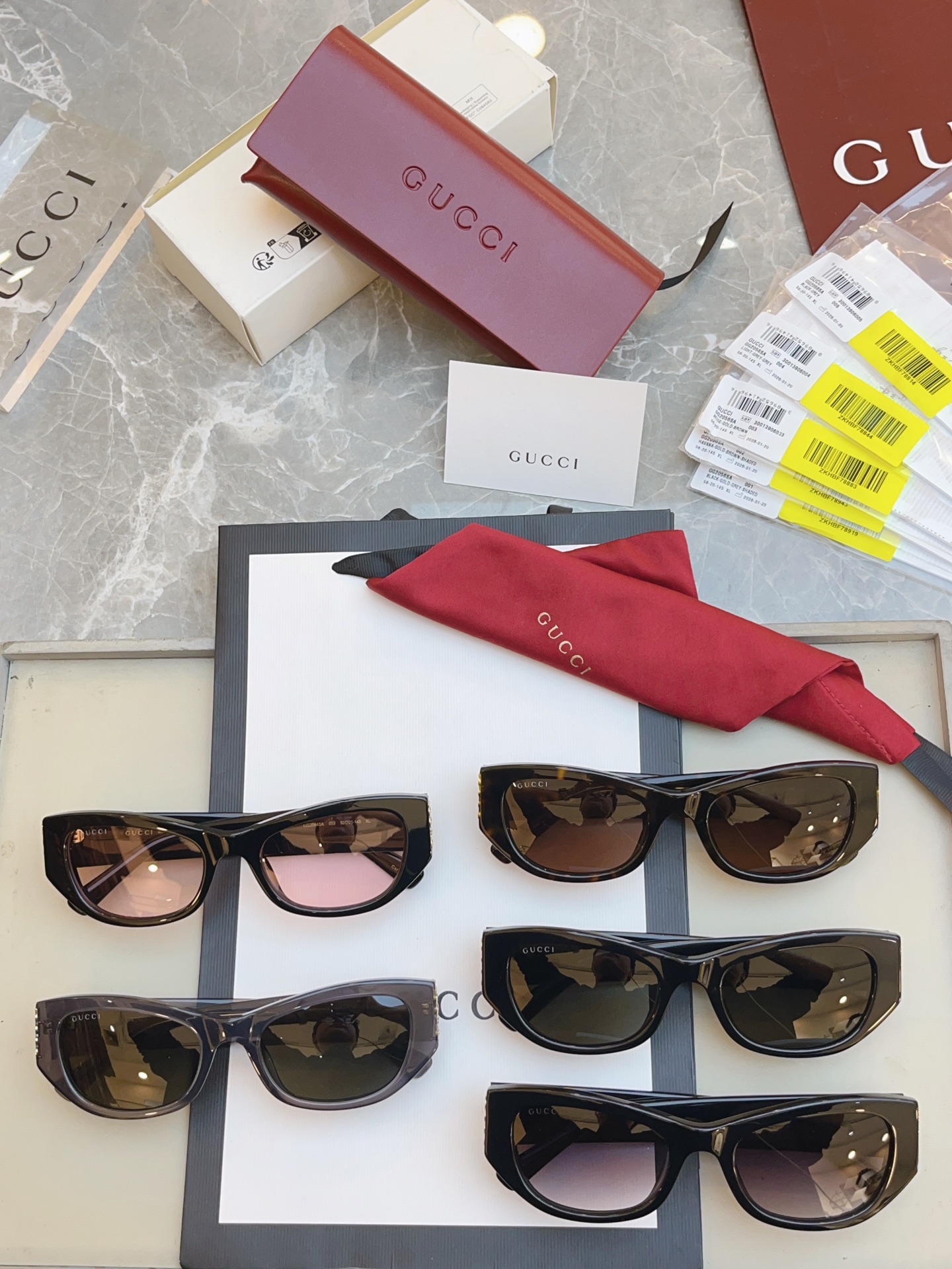 ，【GUCC*】古*驰新款太阳镜 高版本✨，MODEL：GG2044SA，SIZE：55口21-145