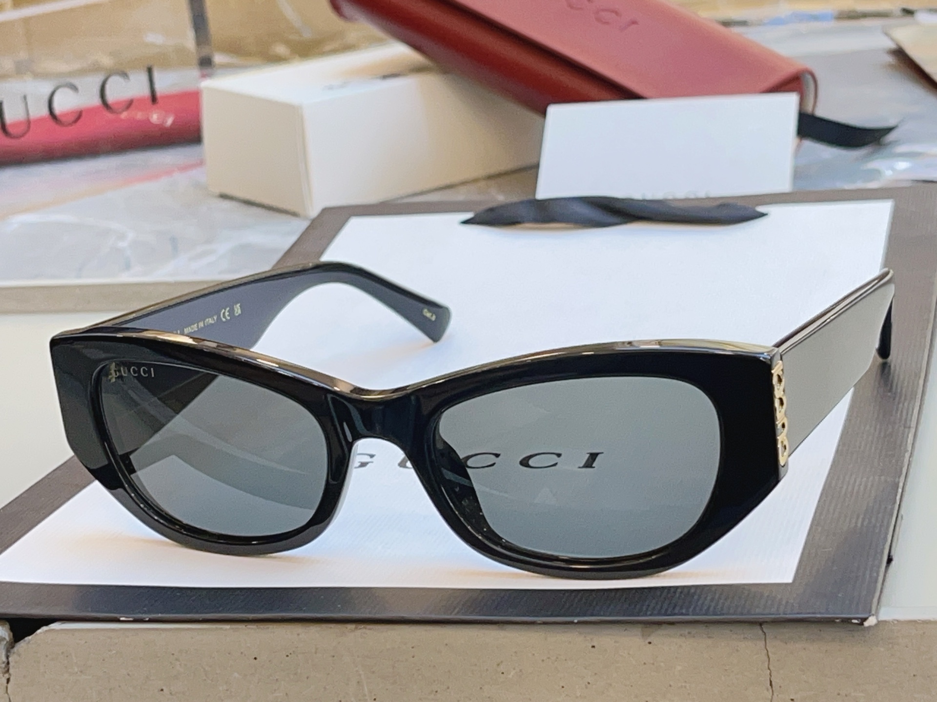 ，【GUCC*】古*驰新款太阳镜 高版本✨，MODEL：GG2044SA，SIZE：55口21-145