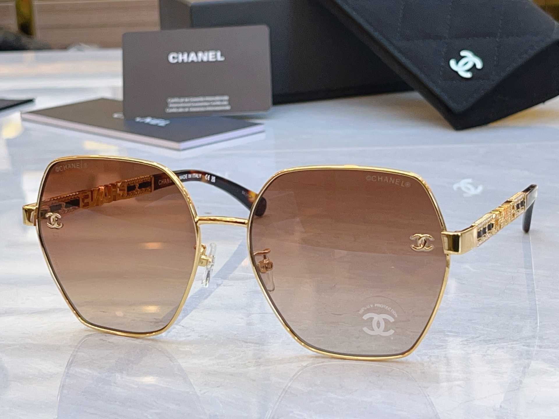 ，【CHANE*】香奈*儿新款太阳镜，MODEL：CH6043，SIZE：60口16-145