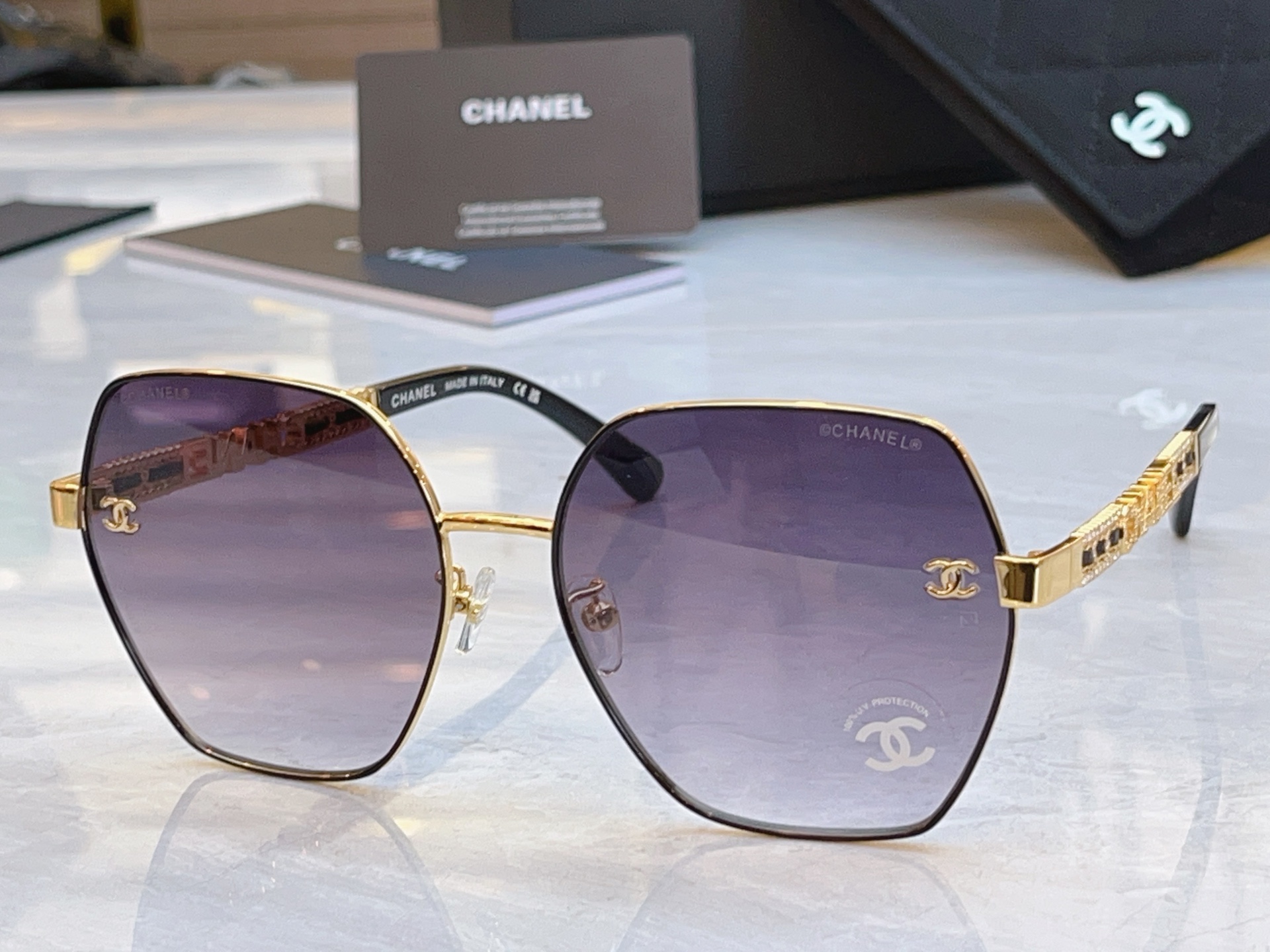 ，【CHANE*】香奈*儿新款太阳镜，MODEL：CH6043，SIZE：60口16-145