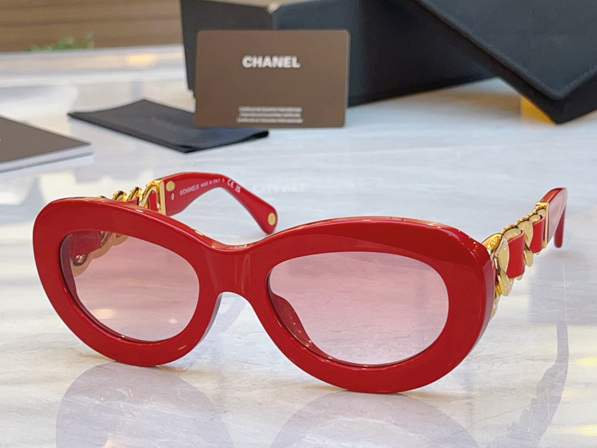 ，【CHANE*】香奈*儿新款太阳镜，MODEL：CH9182，SIZE：54口20-140