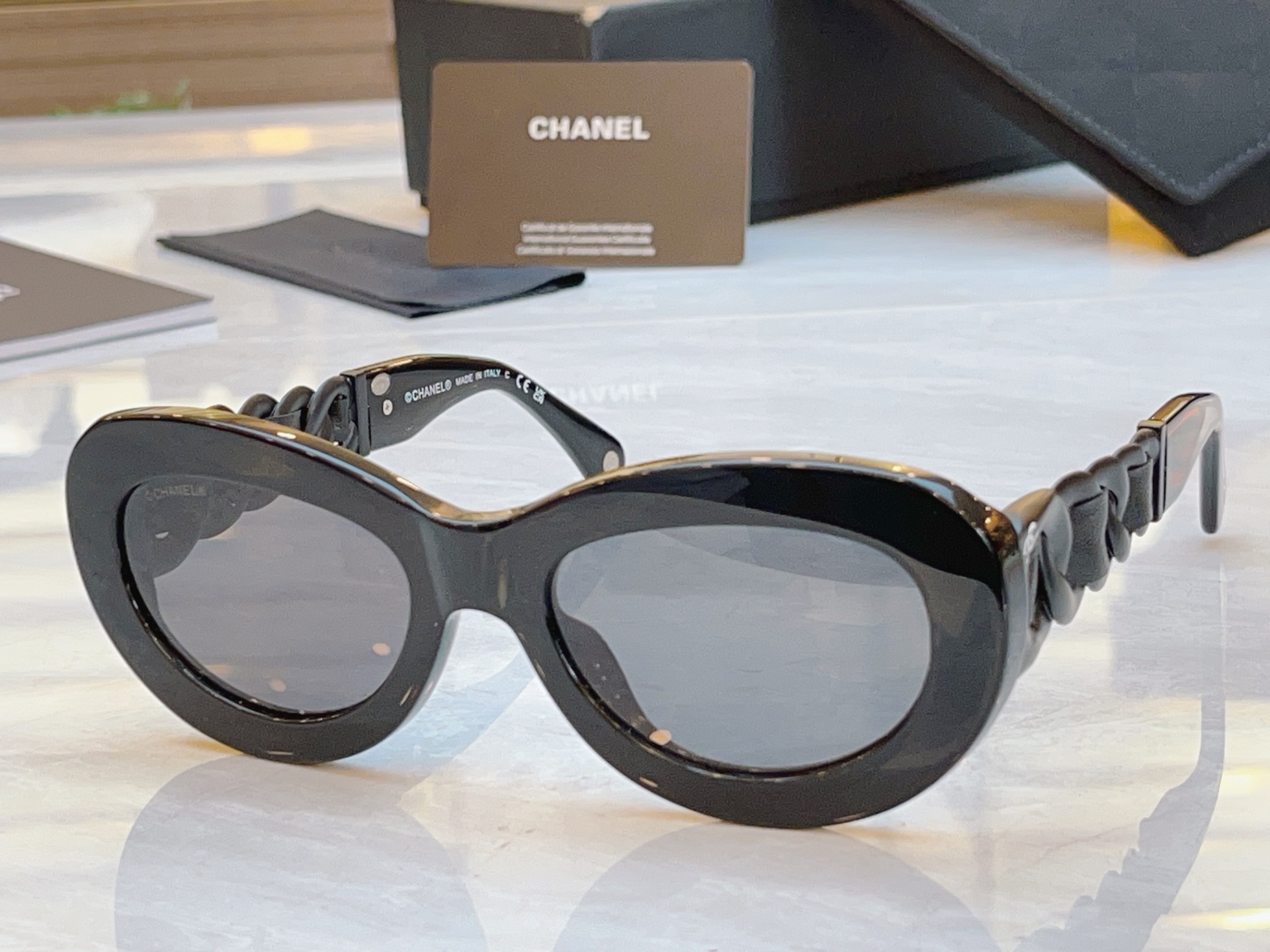 ，【CHANE*】香奈*儿新款太阳镜，MODEL：CH9182，SIZE：54口20-140