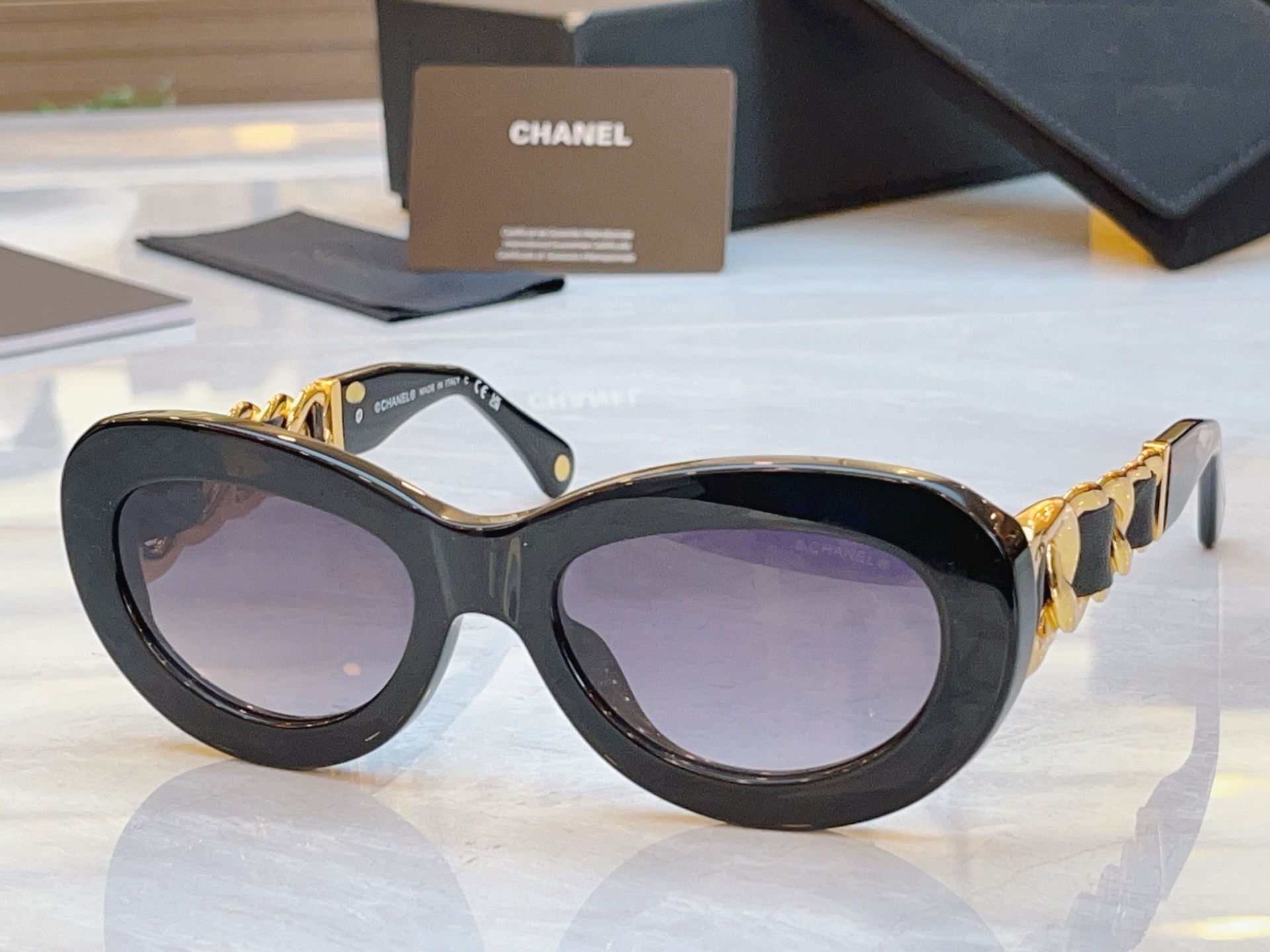 ，【CHANE*】香奈*儿新款太阳镜，MODEL：CH9182，SIZE：54口20-140