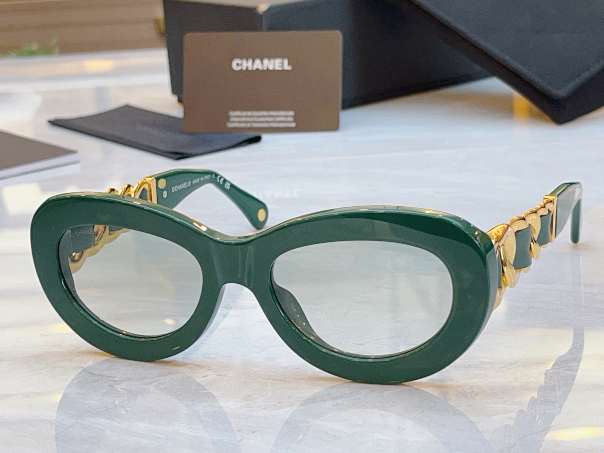 ，【CHANE*】香奈*儿新款太阳镜，MODEL：CH9182，SIZE：54口20-140