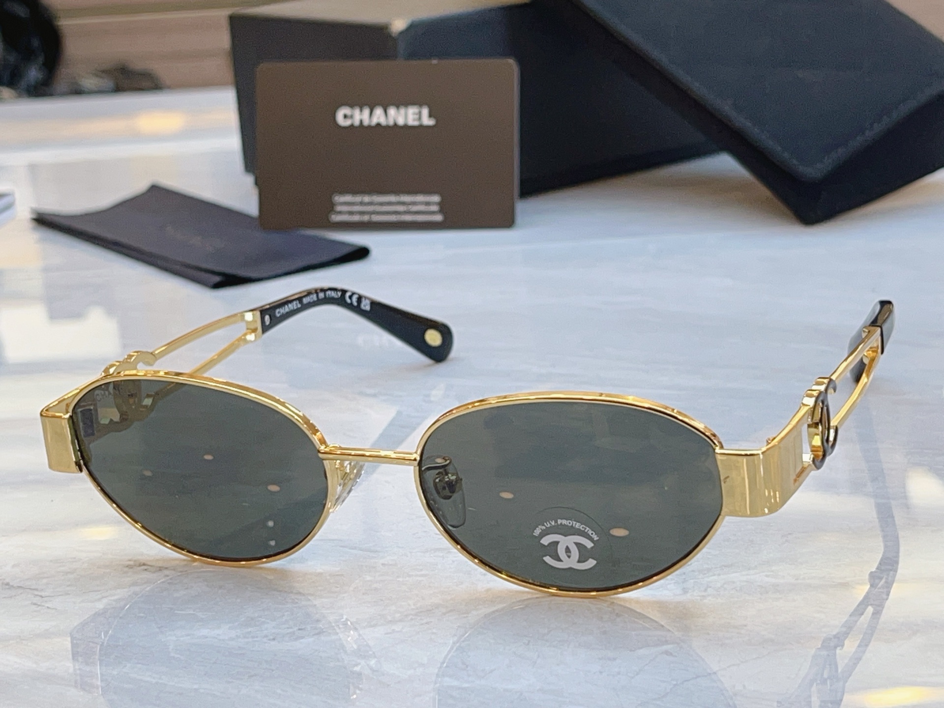 ，【CHANE*】香奈*儿新款太阳镜🕶️，MODEL：CH9180，SIZE：54口18-140