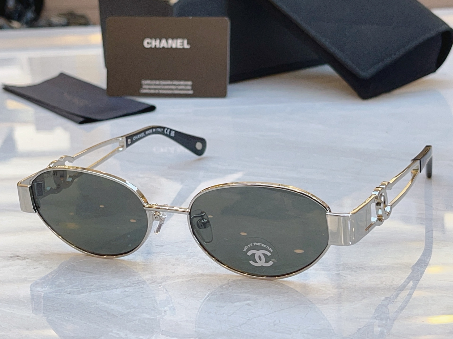 ，【CHANE*】香奈*儿新款太阳镜🕶️，MODEL：CH9180，SIZE：54口18-140