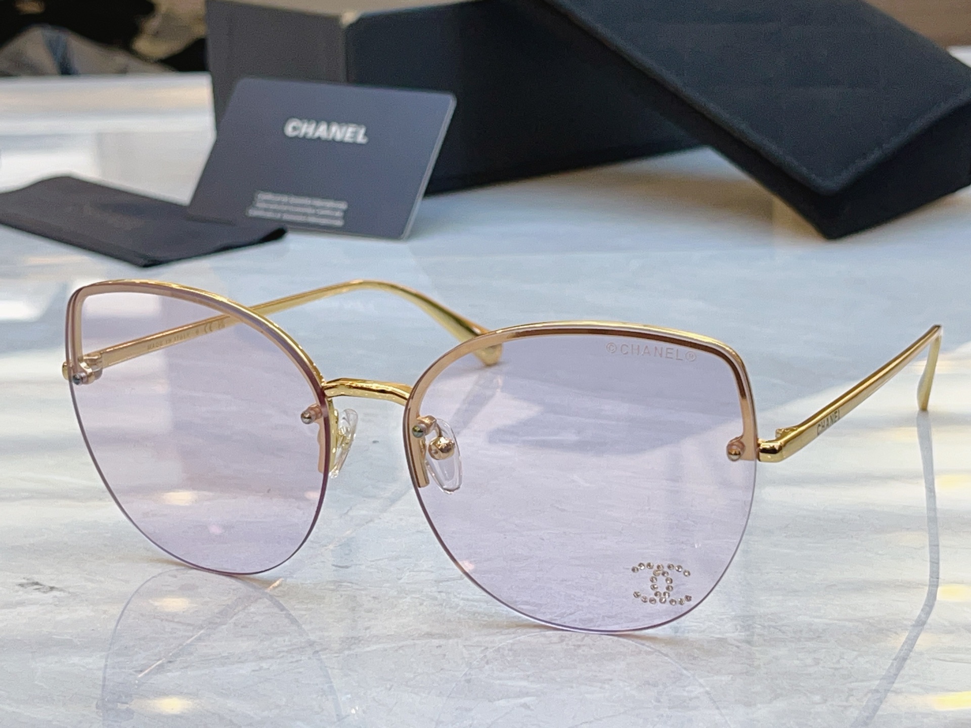 ，【CHANE*】香奈*儿新款太阳镜🕶️，MODEL：CH5491，SIZE：62口16-145