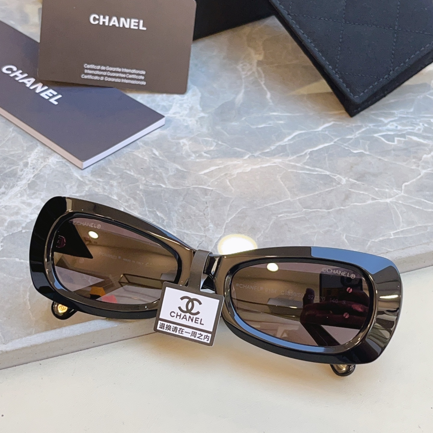 ，【CHANE*】香奈儿新款太阳镜，MODEL：9184，SIZE：52口20-140