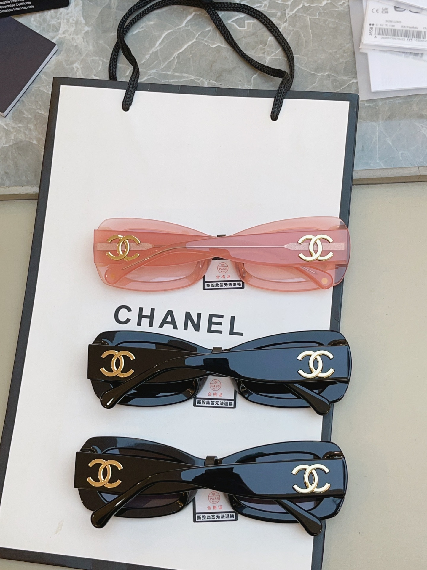，【CHANE*】香奈儿新款太阳镜，MODEL：9184，SIZE：52口20-140