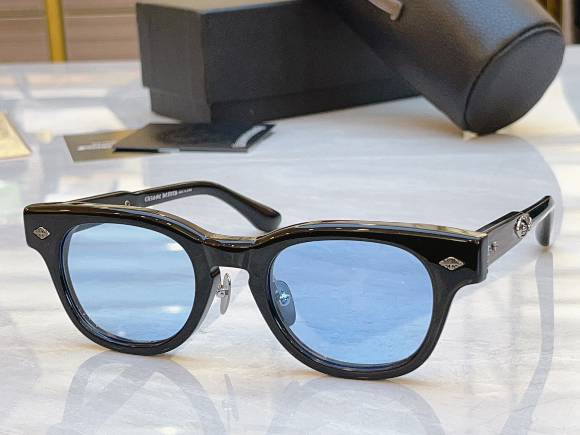 ，【CHROME HEART*】克罗*心新款太阳镜，MODEL：BK-18GP，SIZE：49口23-1